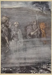 Les dieux deviennent pâles et vieillissent à la perte de Freia, illustration de 